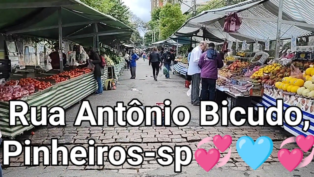 Rua Antônio Bicudo, Pinheiros-Sp Vamos Acompanhar essa Bela Feira Livre!!!