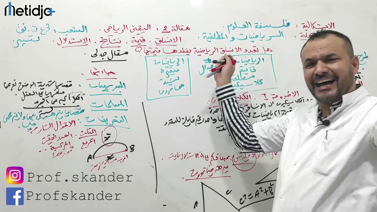 الفلسفة (11) اليقين الرياضي - هل تعدد الانساق الرياضية يفقد الرياضيات قيمتها