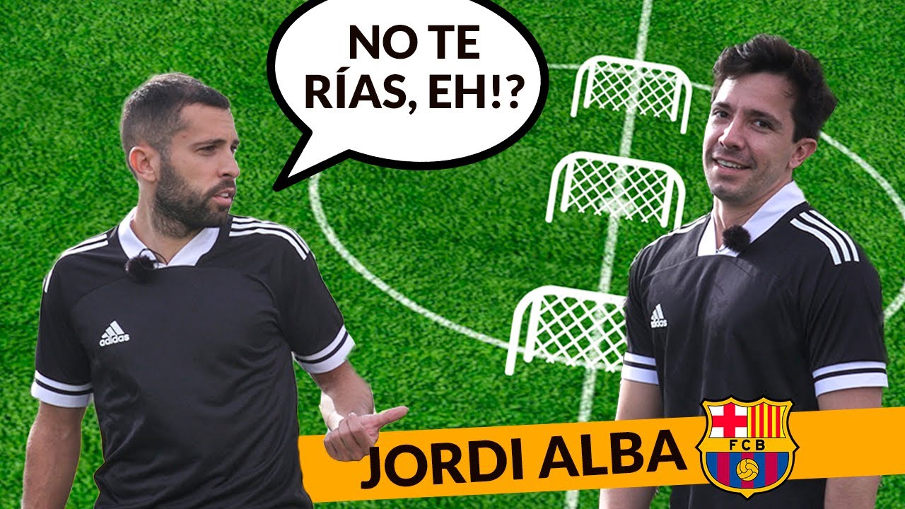 EL CABREO DE JORDI ALBA CON FER EN EL RETO DE PUNTERÍA