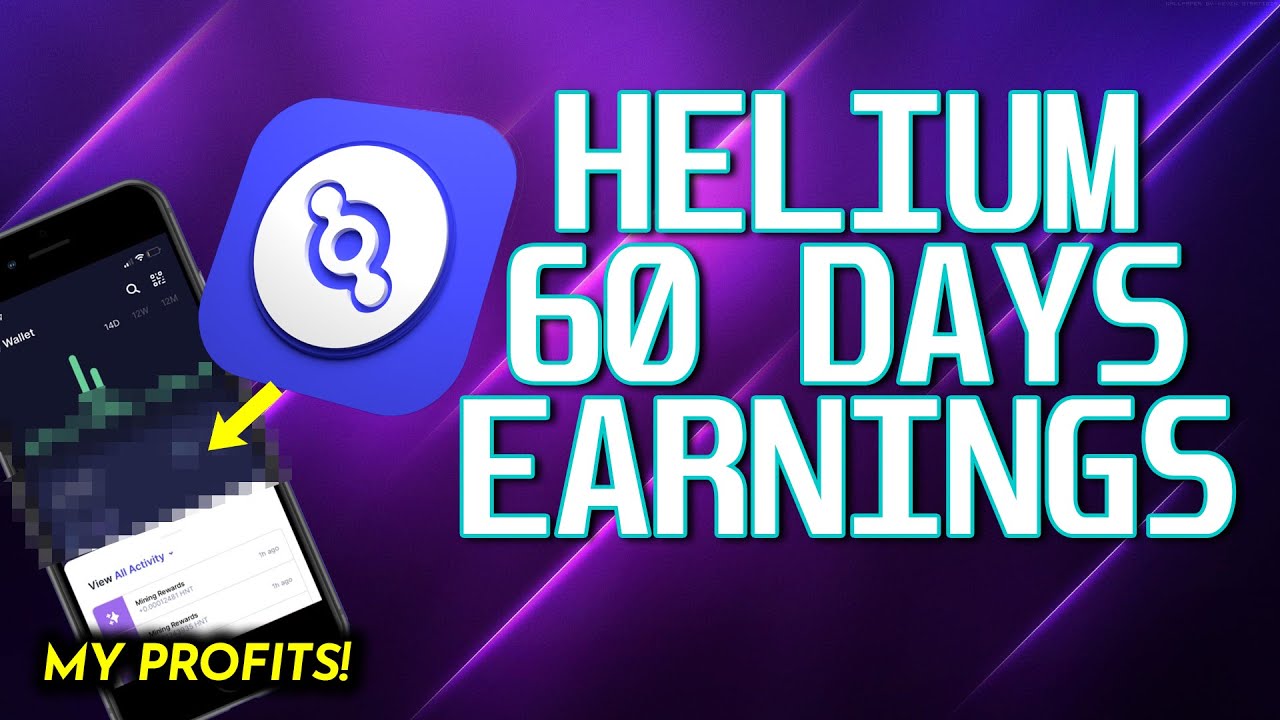 Profits made in 60 days Mining Helium | Passive Income miner