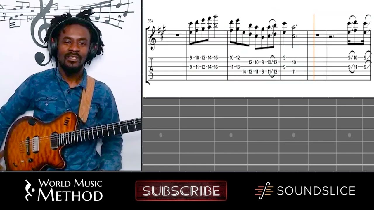Sebene Guitar Solo | How To Play Congolese Guitar Using 3rds | Niwel Tsumbu