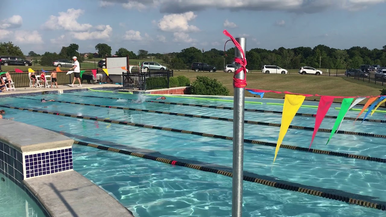 First serious Max's swimming (Columbia,Missouri 2018)