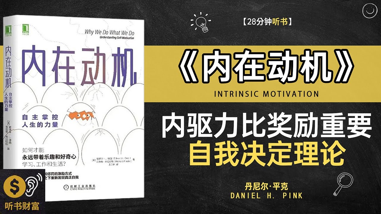 《内在动机》 内驱力比奖励重要,自我决定理论,真正的动力,来自内心,听书财富 Listening to Forture