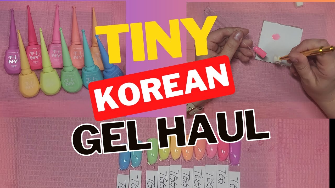 Tiny Neon Struck Review | Nail Art Haul| Korean Gel | Korean Nail Art #gelnails #nailhaul  #diynails