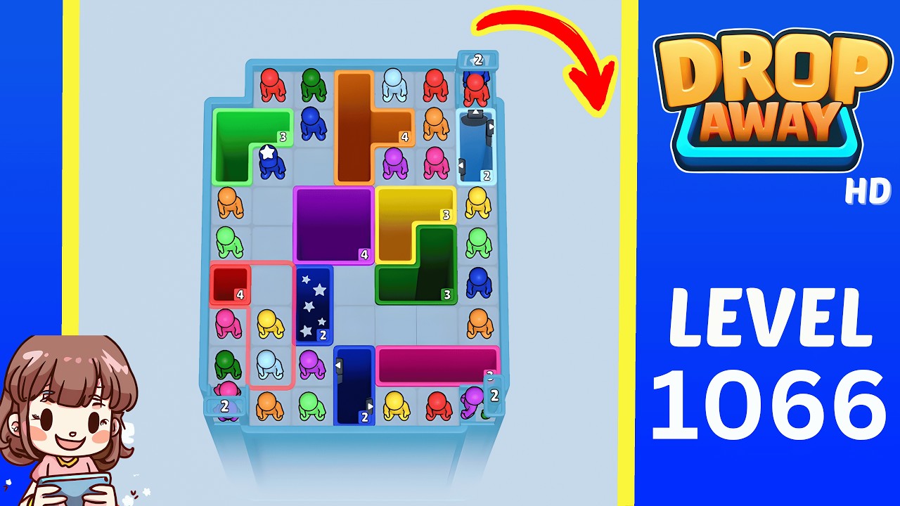 Drop Away Level 1066 Solution Walkthrough