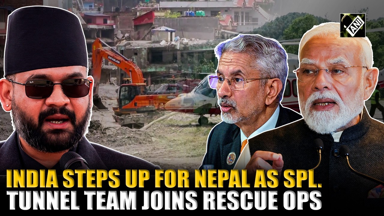 India stands with Nepal: Specialised tunnel rescue team joins Nepali Army in flood operations