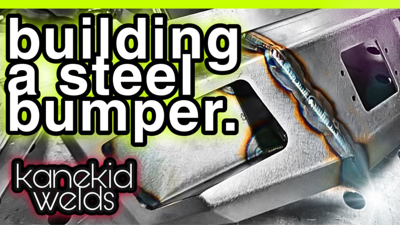 STEEL BUMPER FAB: Welding & Grinding a Steel Plate Bumper