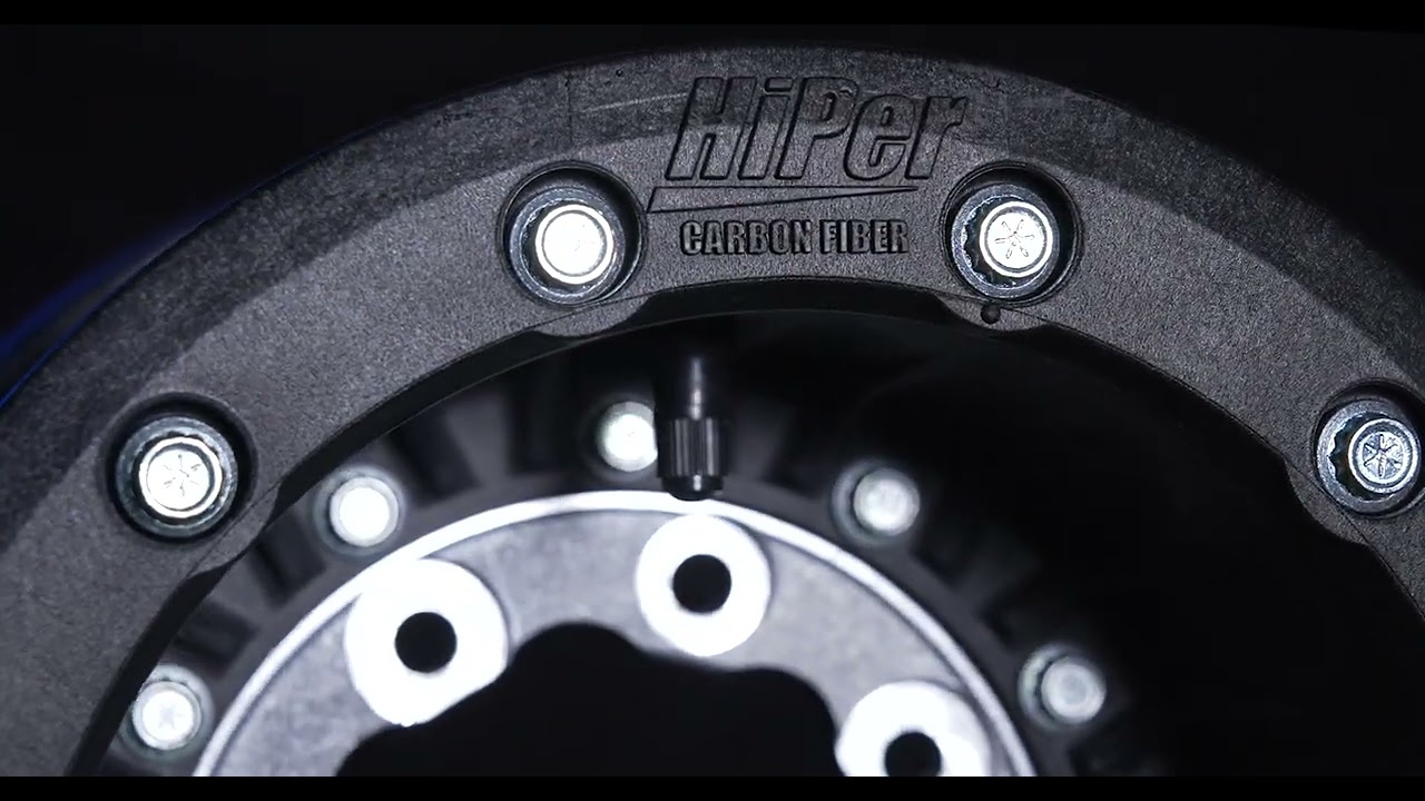 HiPer Tech 3 Rear Carbon Composite ATV Wheel - Black Beadlock