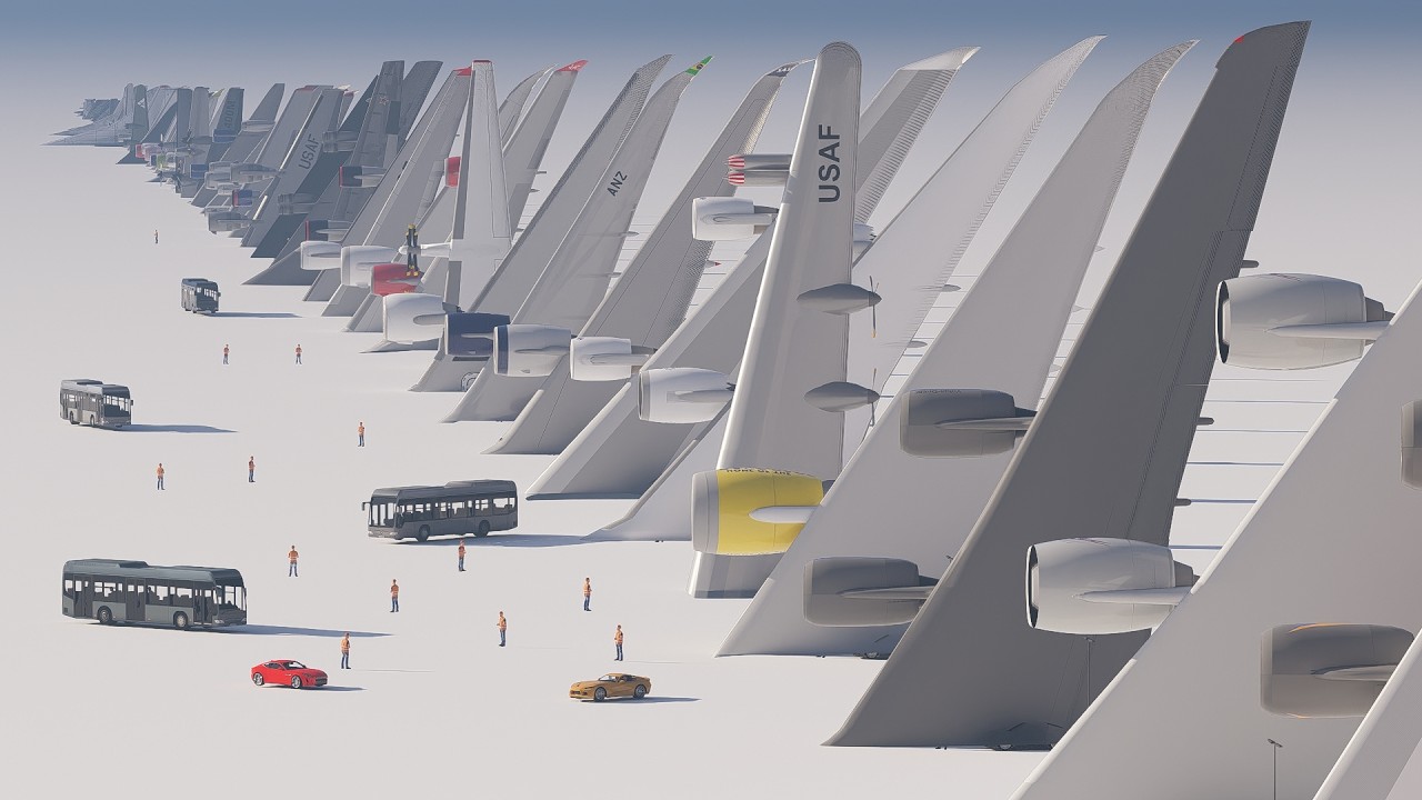 Aircraft Wing Size Comparison