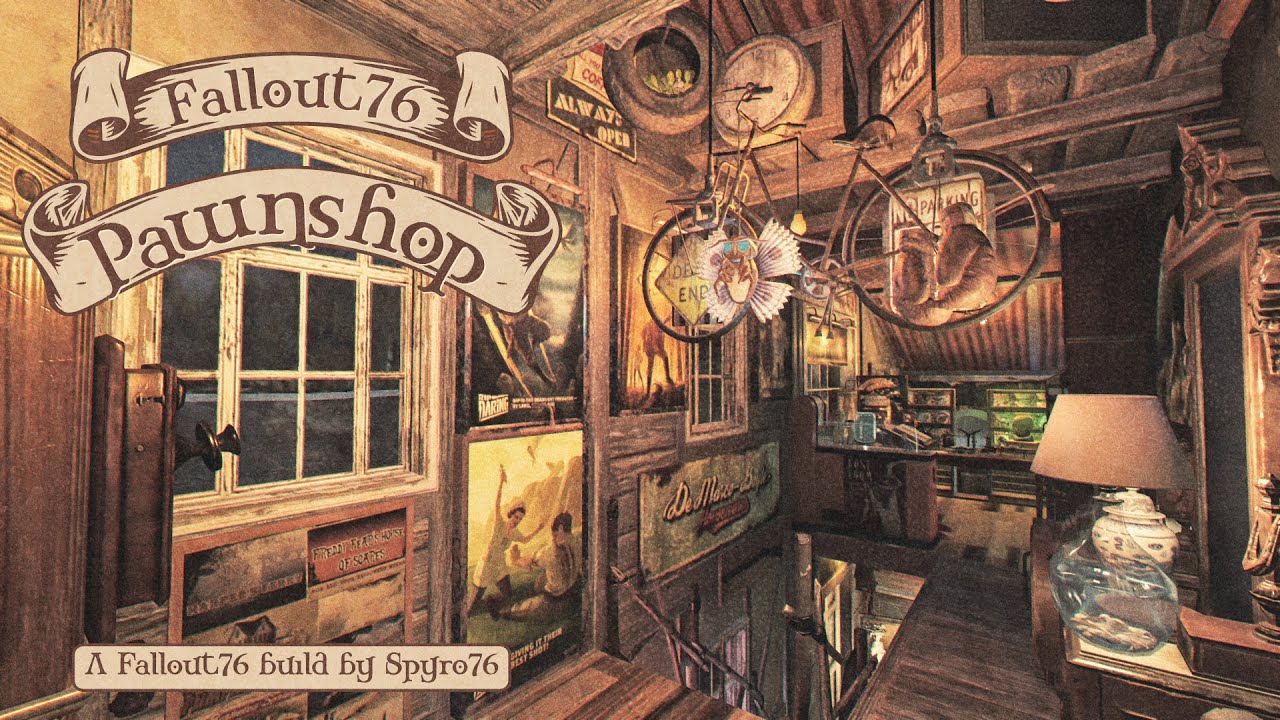 Fallout 76 Camp Build - Summersville Pawn Shop - By Spyro