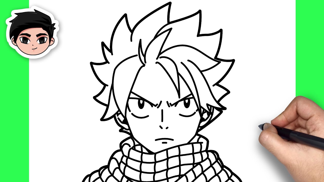 How To Draw Natsu Dragneel | Fairy Tail - Easy Step By Step Tutorial