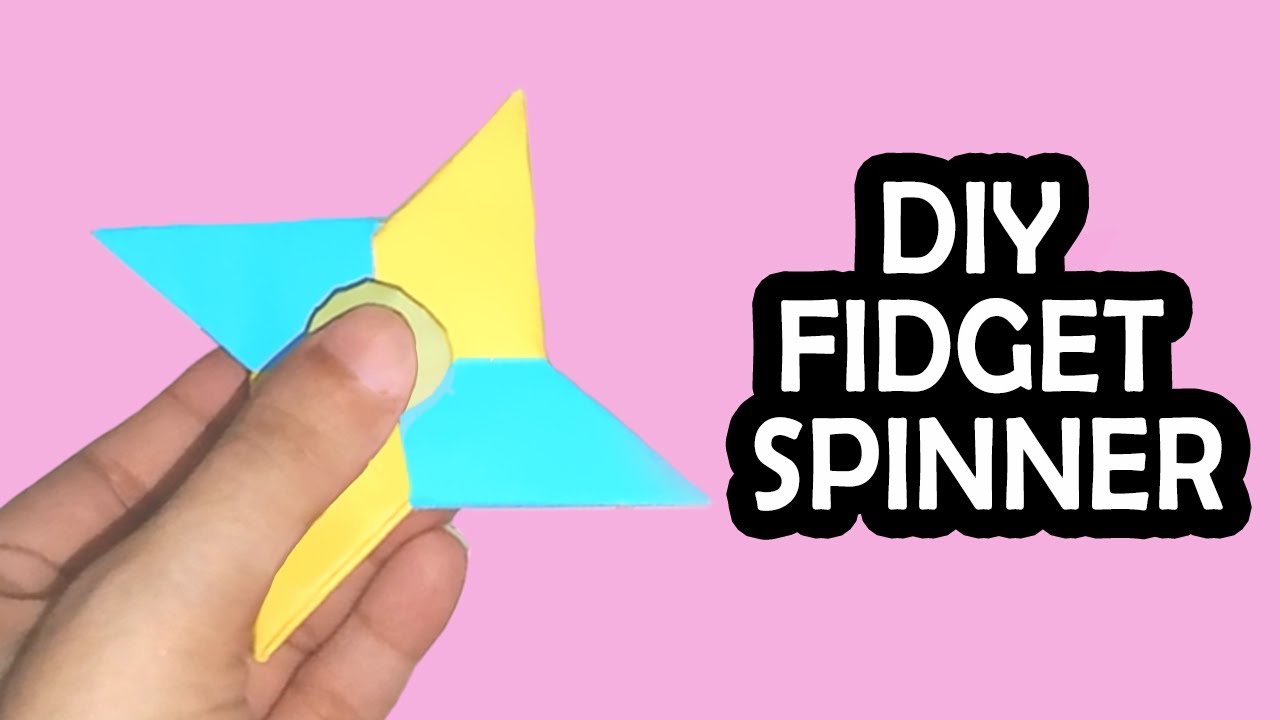 DIY Ninja Star FIDGET SPINNER - No Bearings