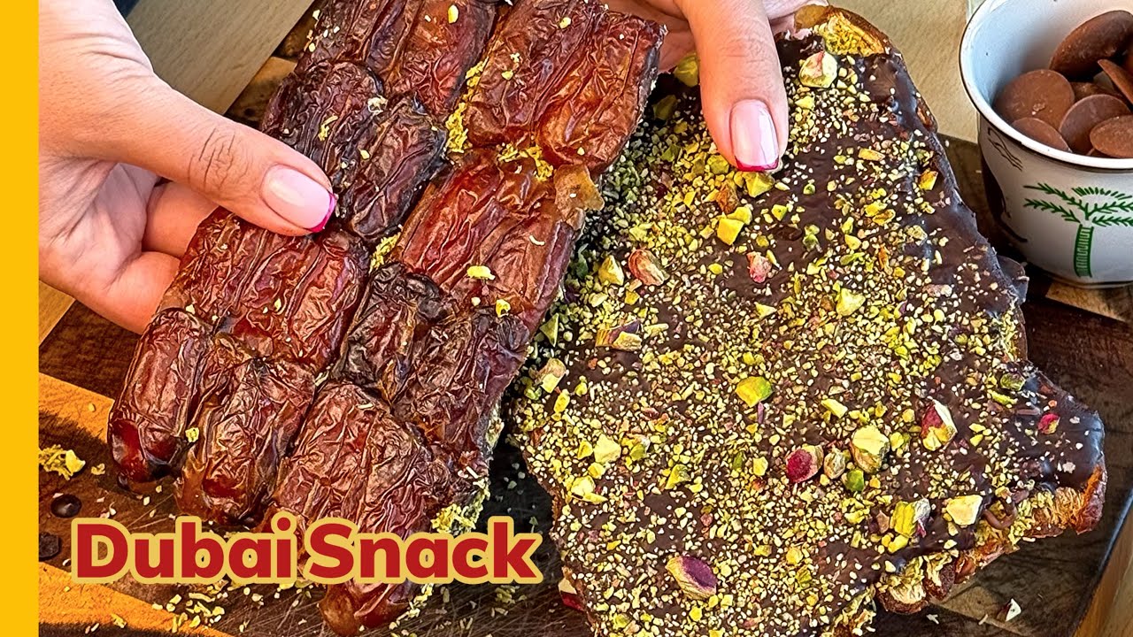 Dubai chocolate snack|You Won’t Believe This Date Snack!✨sweet, rich, irresistible😍