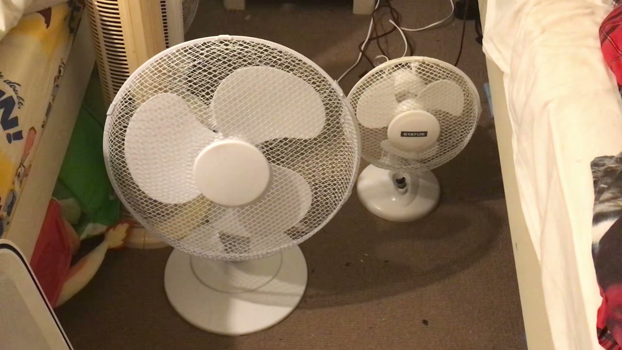 Status 9 inch desk fan VS Fine Elements 16 inch 3 in 1 wall and desk and pedestal fan