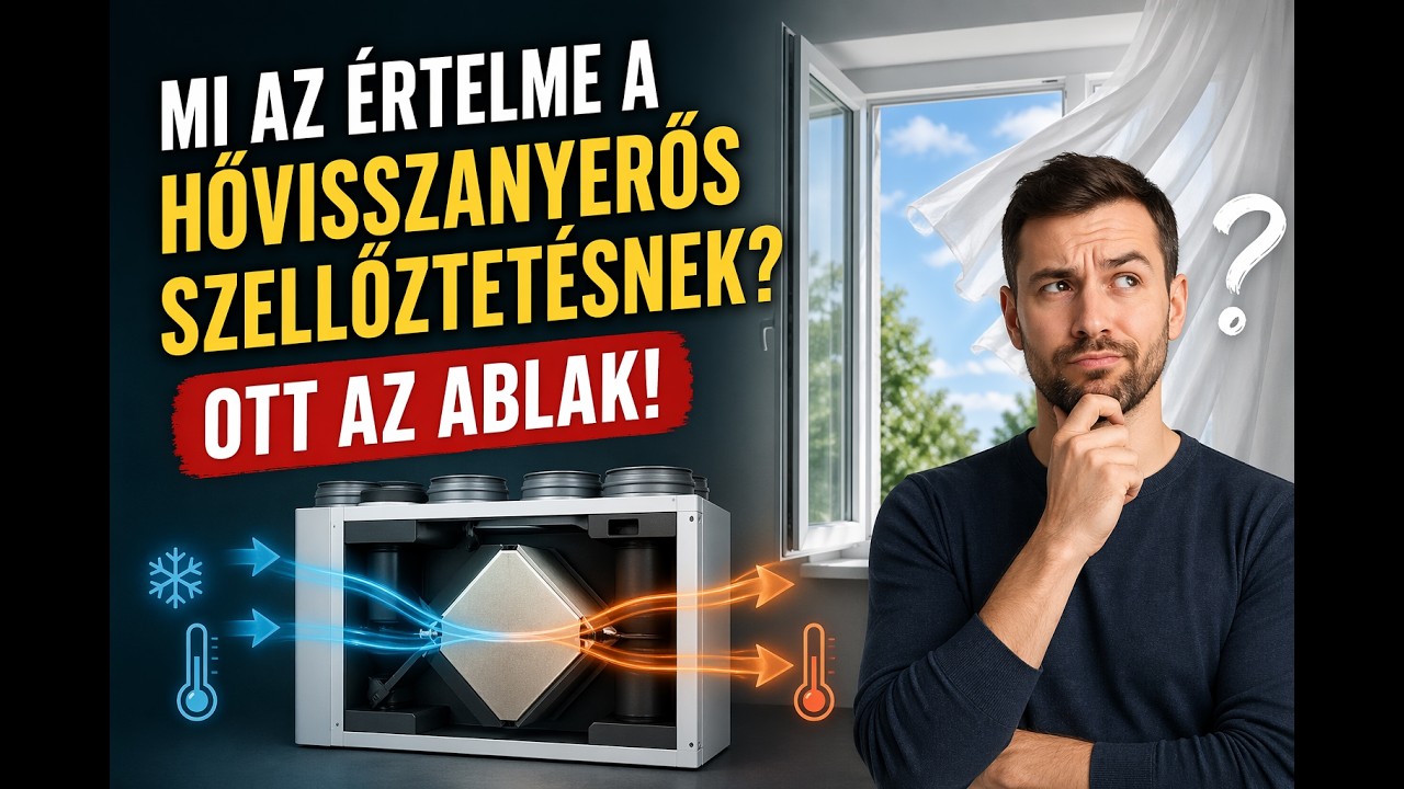 Hővisszanyerős szellőztetés, mi az értelme? Ott az ablak!
