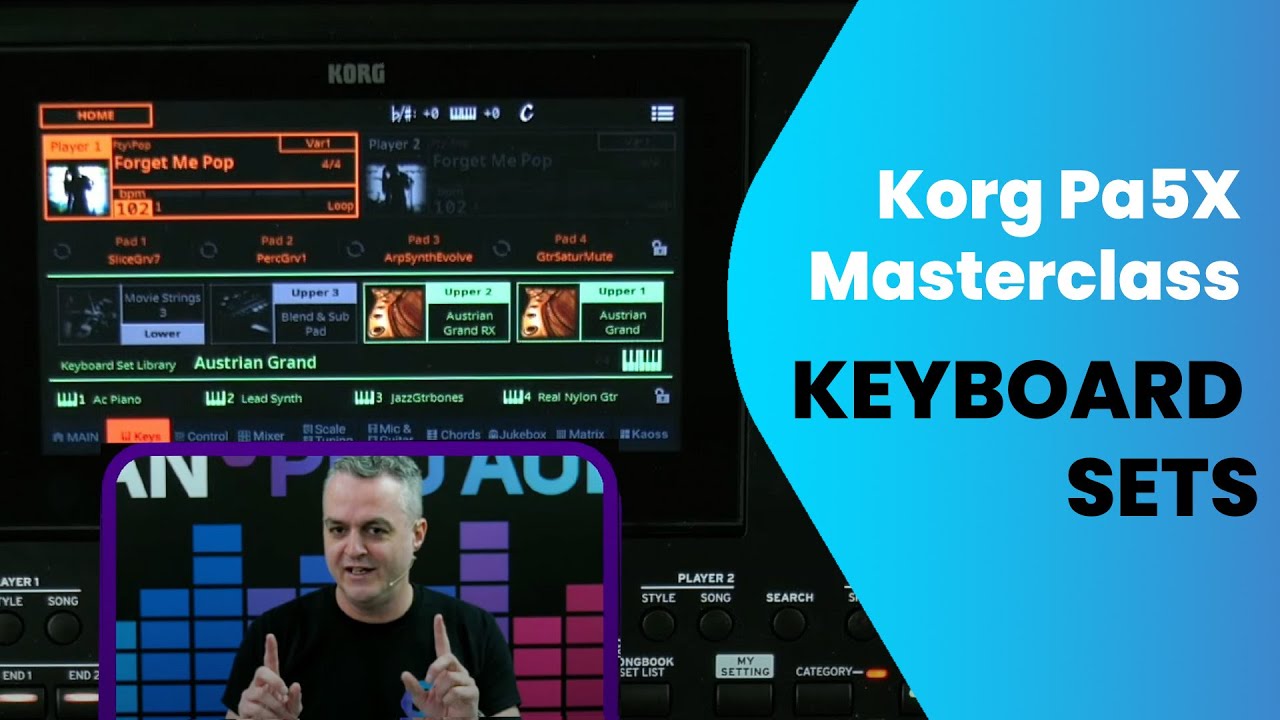 Korg Pa5X Masterclass - Keyboard Sets