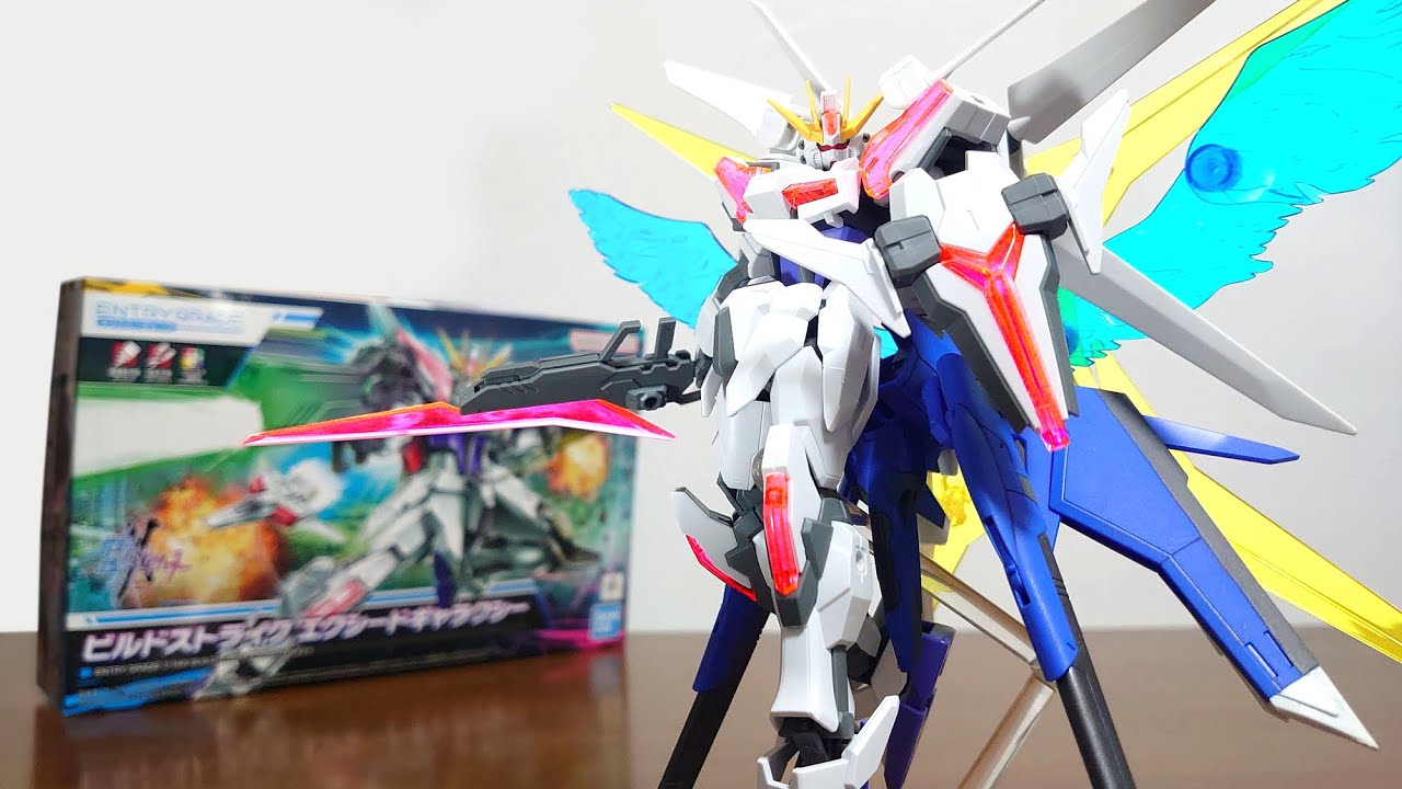(新たなるビルドストライク！ブースター全部乗せも出来る！)ENTRY GRADE 1/144 ビルドストライク エクシードギャラクシー　レビュー