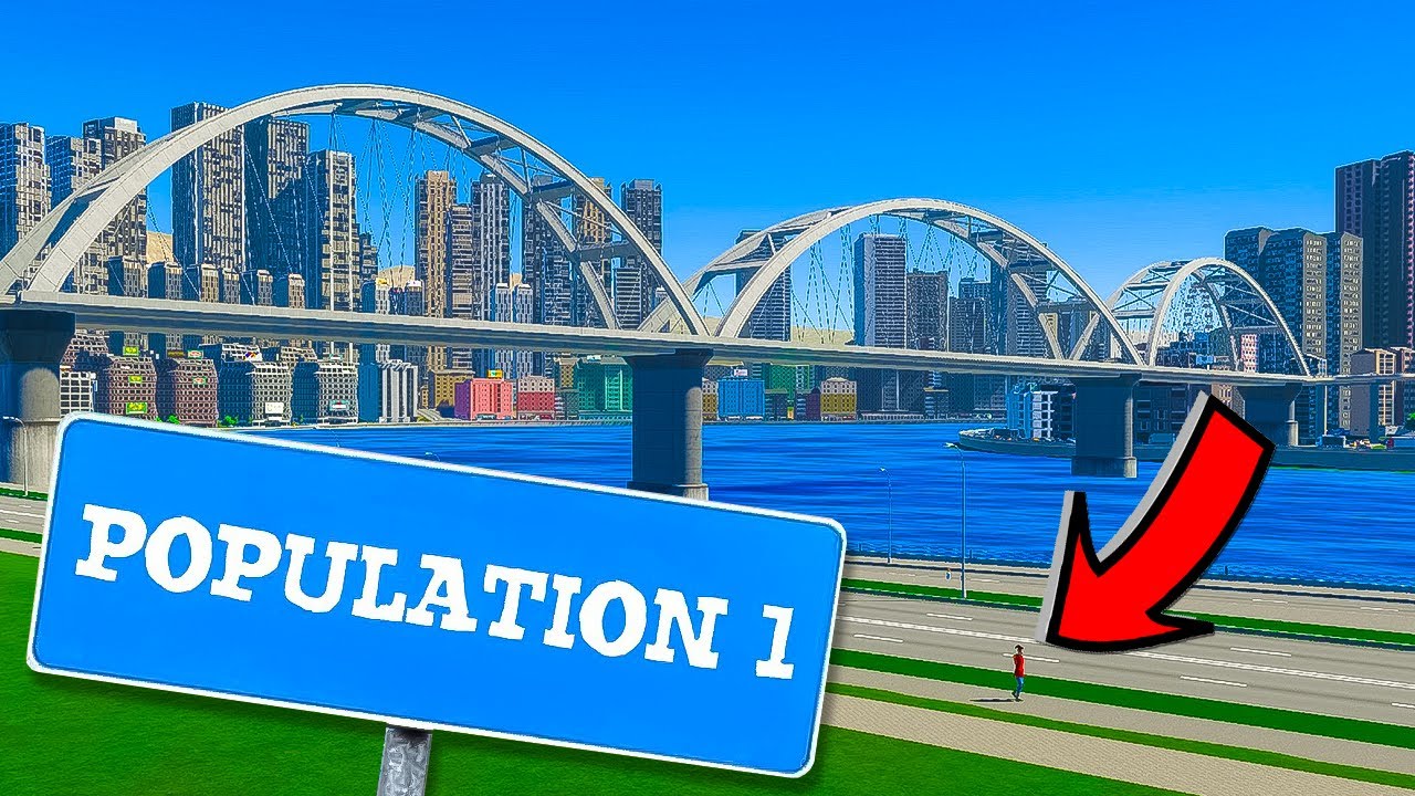 I built an entire city for just ONE PERSON in Cities Skylines 2!