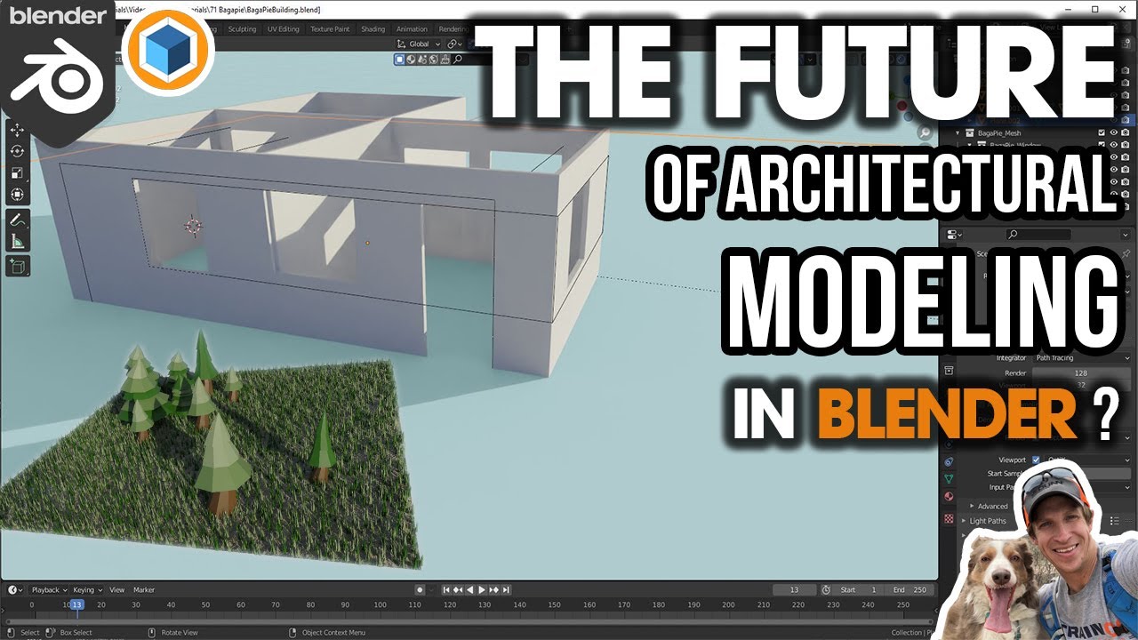 БУДУЩЕЕ архитектурного моделирования в Blender? Изучаем дополнение BagaPie!