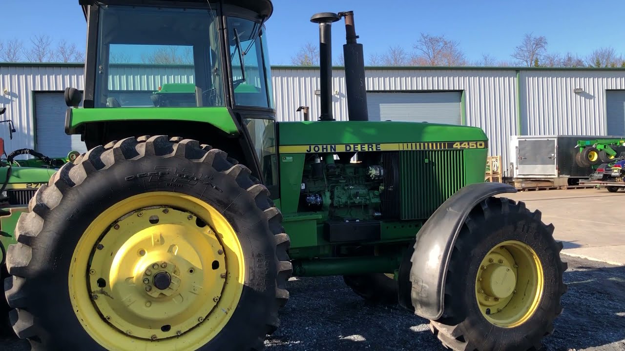 John Deere 4450 Model Row Crop Tractor - 7.6L - 6 cyl - 158 HP Diesel Engine - Produced 1983-88