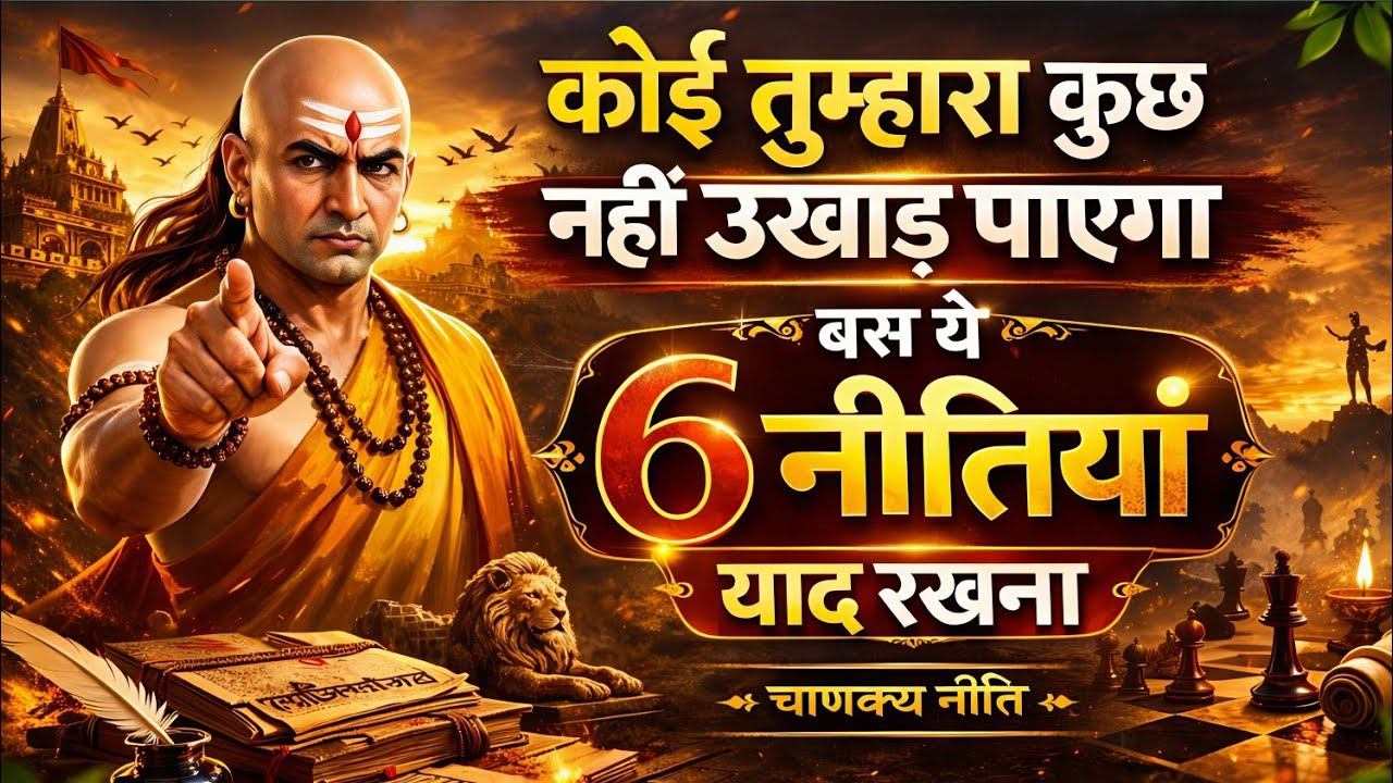 कोई तुम्हारा कुछ नहीं बिगाड़ सकता! बस ये 6 चाणक्य नीतियाँ रखो याद | Chanakya Motivation🔥🔥💯