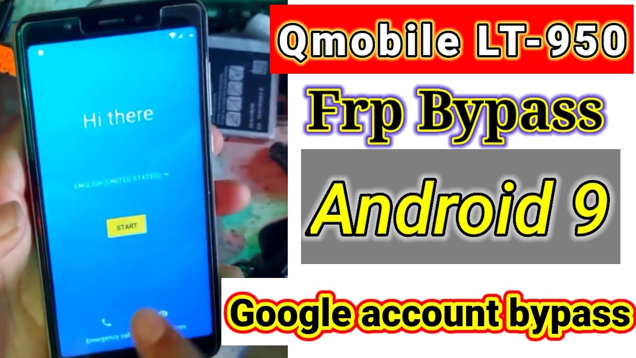 Qmobile LT-950 Frp Bypass Android 9 | Q LT 950 frp google account bypass