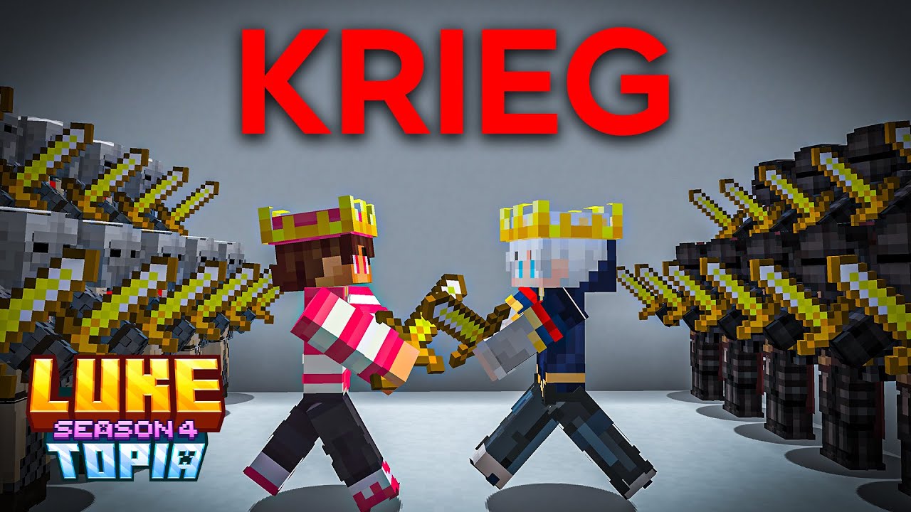 Wie 200 Spieler plötzlich Krieg hatten.. Minecraft LukeTopia