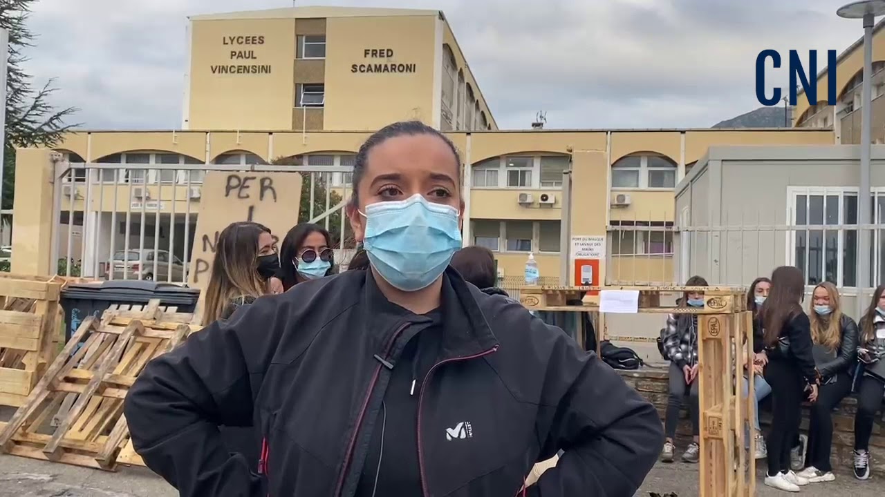 Bastia : les lycéens bloquent les établissements pour dénoncer un protocole sanitaire trop léger