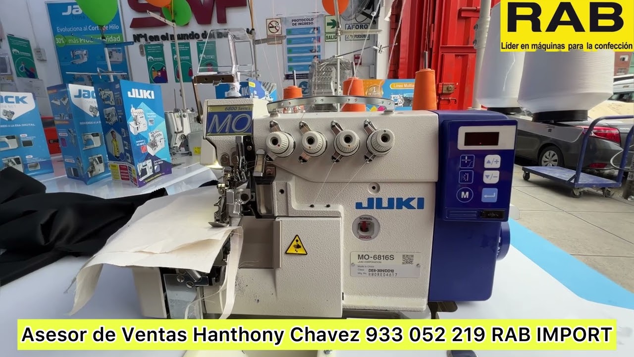 REMALLADORA JUKI MO-6816 Motor incorporado