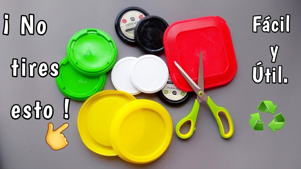 3 Increíbles Ideas Para Reciclar Tapas | De Basura A Útil | Ya nunca más tires las tapas sin oficio
