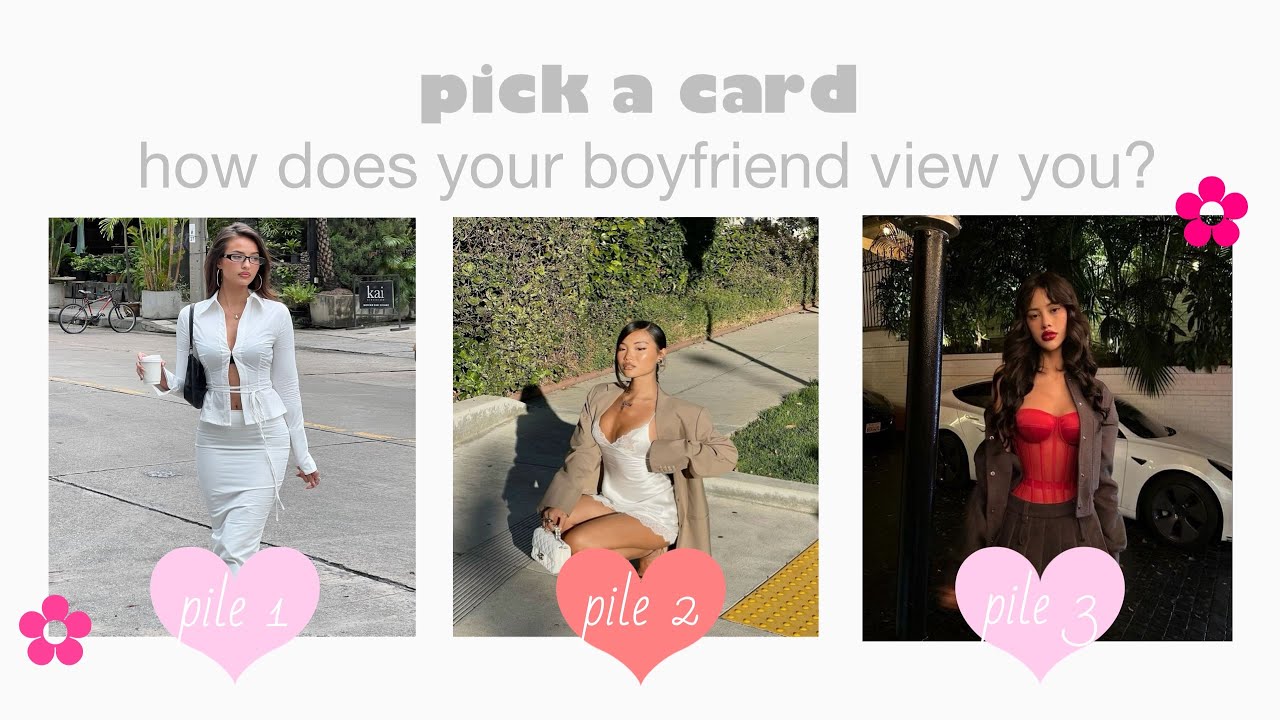 how does your boyfriend view you? (pick a card) ✨🌷☁️                        #tarot #tarotreading