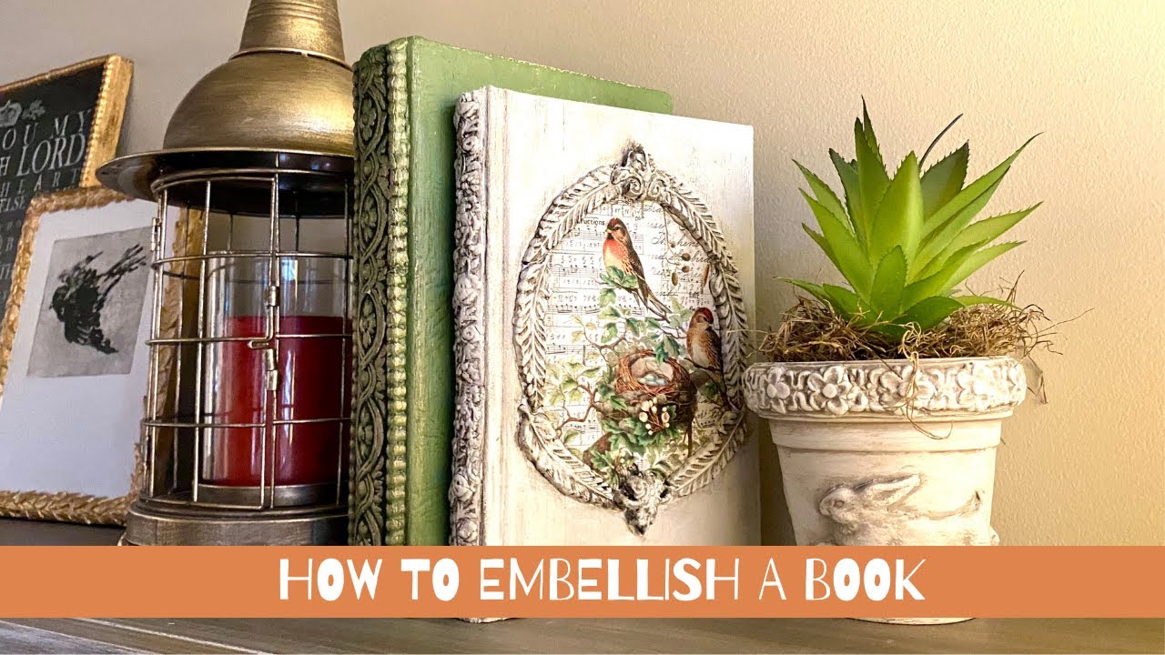 HOW TO PAINT BOOKS FOR HOME DECOR