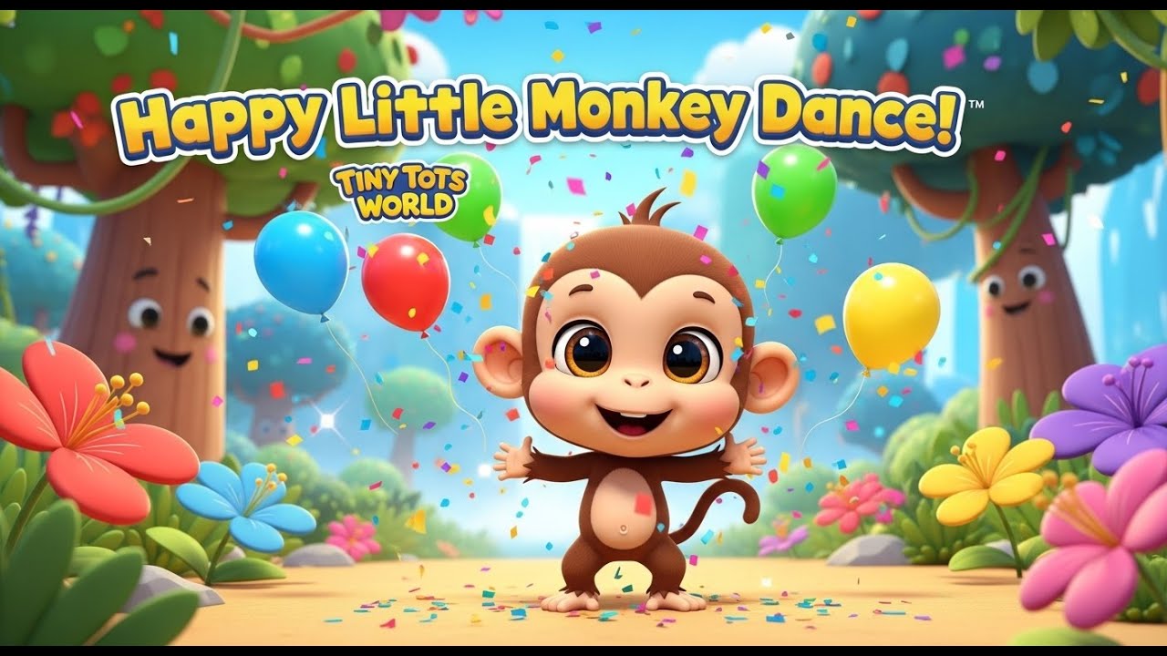 Happy Little Monkey Dance! 🐵 | Fun Kids Dance Song