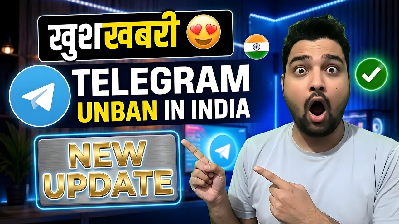 Telegram Connecting Problem | Telegram Unbanned in India 😍 | Telegram New Update Today