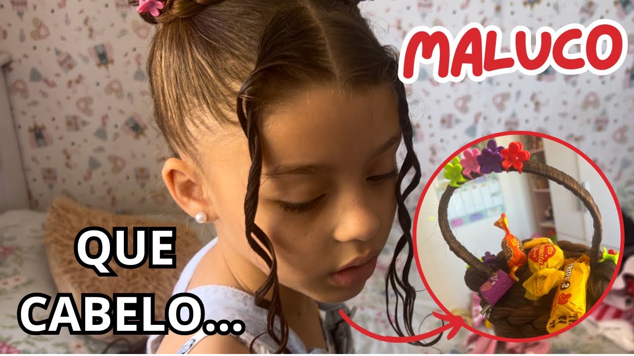 DIA DE CABELO MALUCO NA ESCOLA- CESTA DE BOMBONS