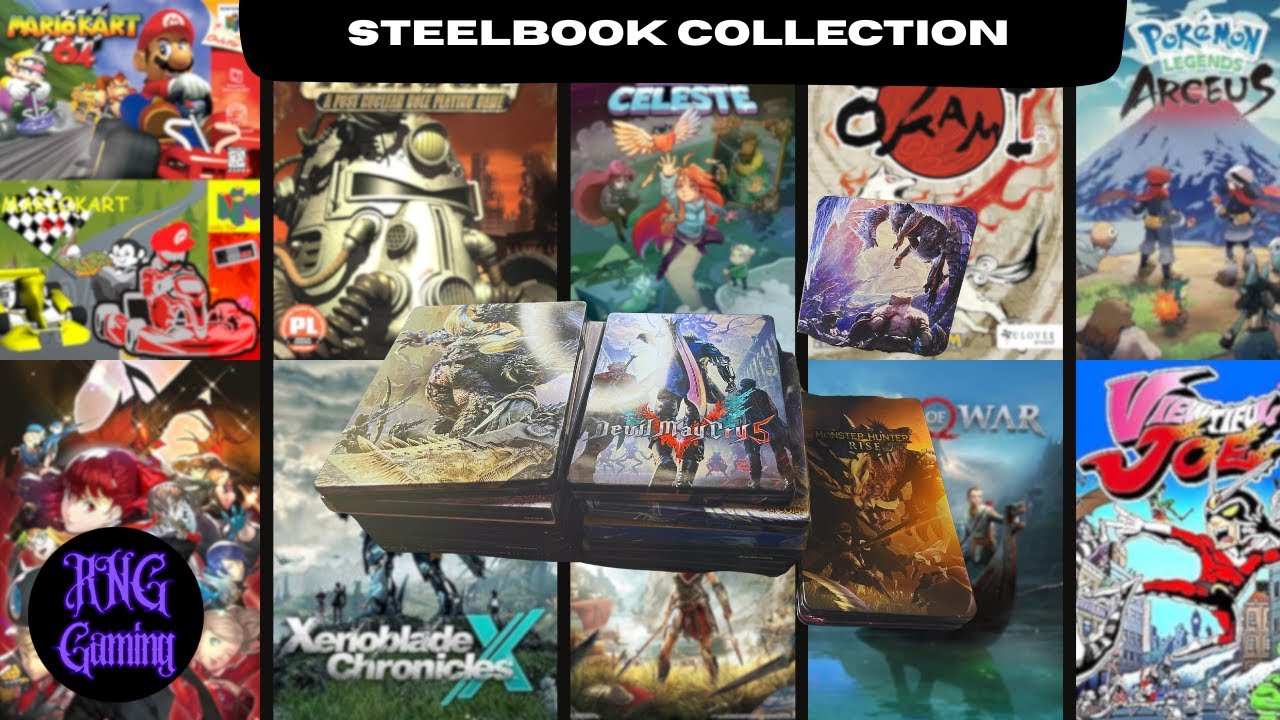 Steelbook collection Capcom game (resident evil, Monster hunter, Devil may cry, and dragons dogma)