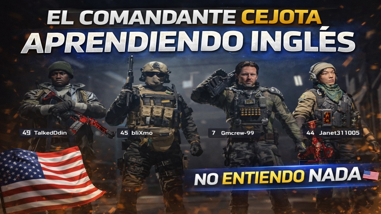 El Comandante Cejota aprendiendo inglés en pleno WARZONE 😂us