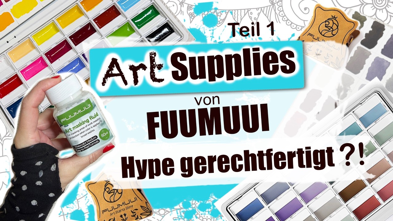 ✨Ist der HYPE gerechtfertigt?!? | FUUMUUI Art Haul | FOLGE 1: Vivid und Muted Colors Aquarellfarben
