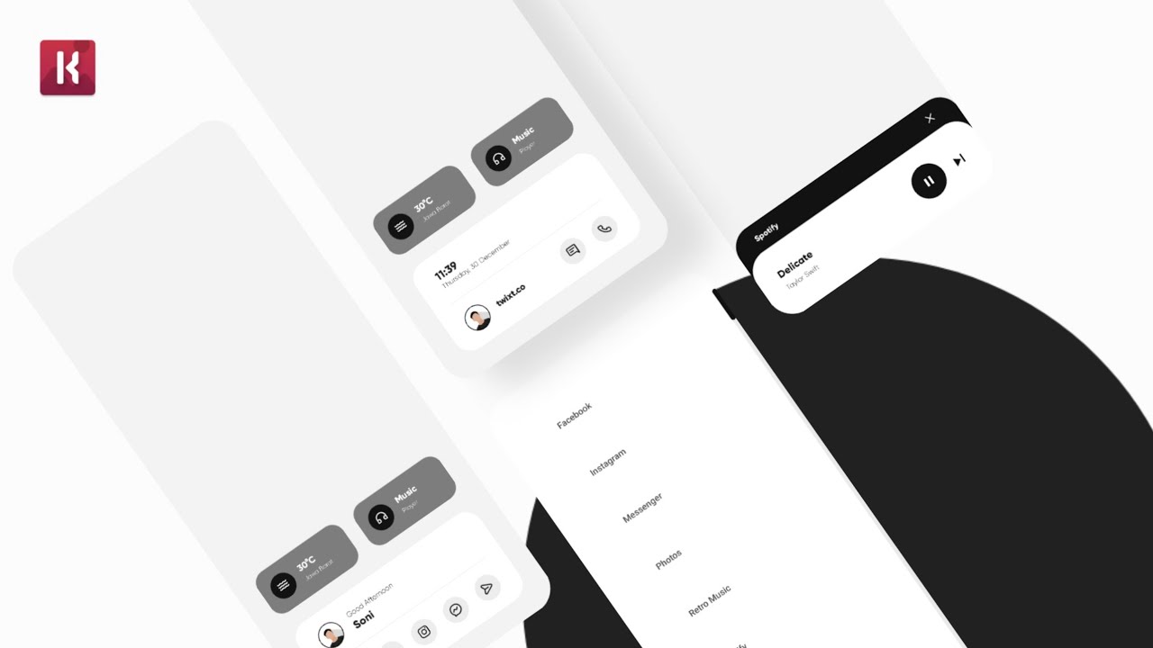 [ Delicate ] KLWP Themes | Free Download