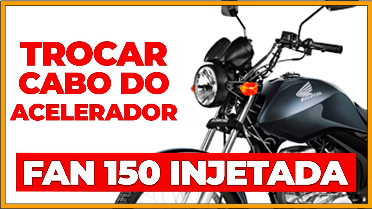 Como TROCAR o cabo do acelerador da moto FAN 150 INJETADA Passo a passo - JUKINHA MOTOS