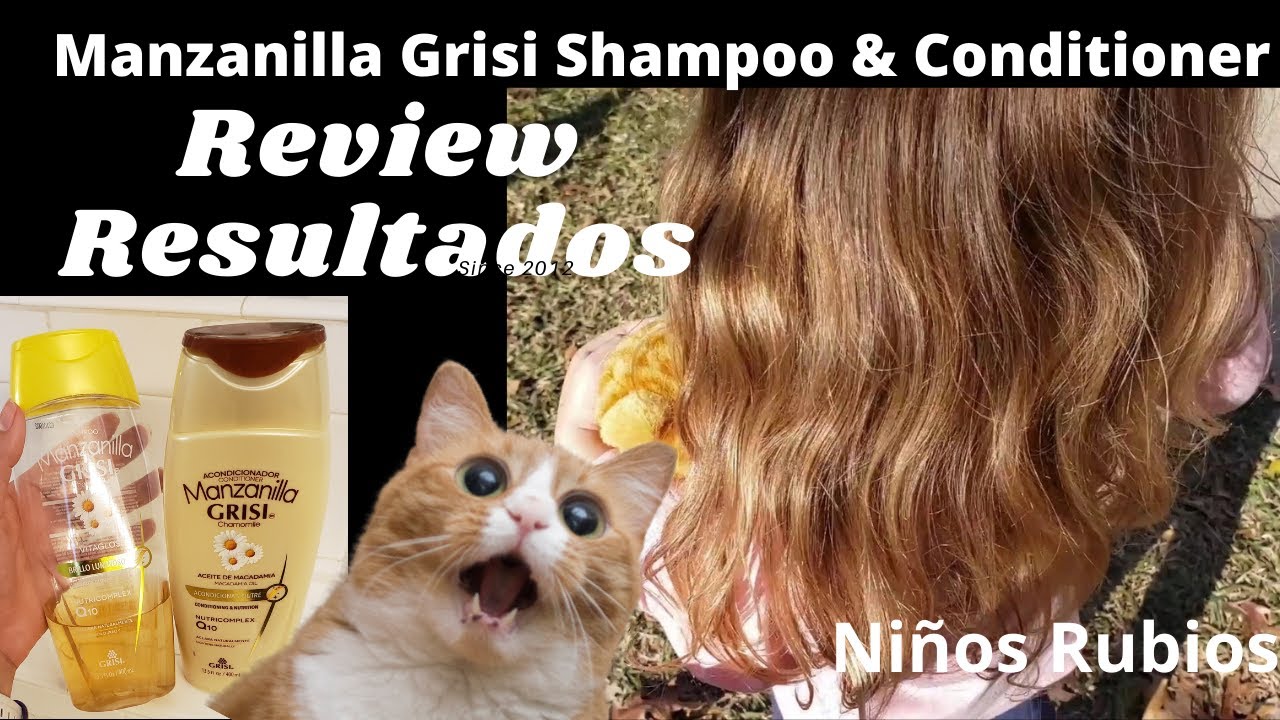 Manzanilla GRISI Shampoo & Conditioner REVIEW-RESULTADOS despues de un año, Niños Rubios