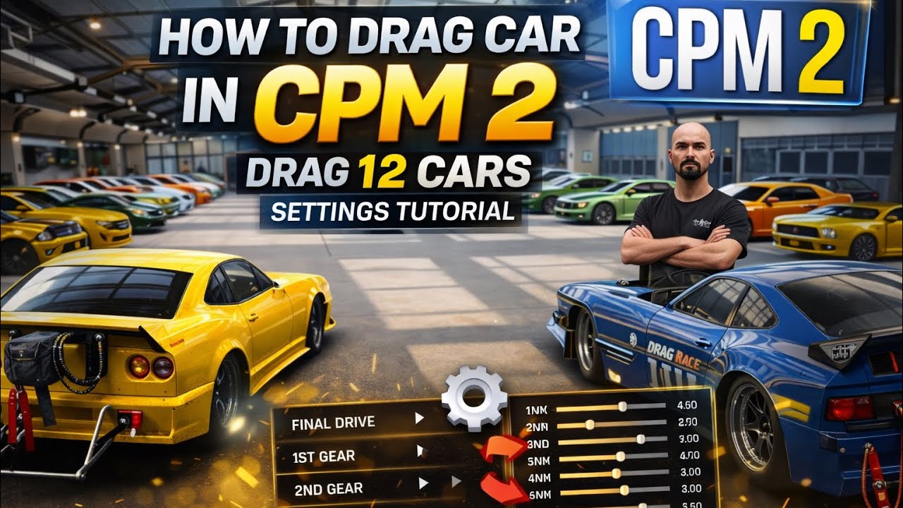 How To Make DRAG Cars in CPM 2 🔥 Best Drag Settings for 12 Cars | CPM2 Drag 