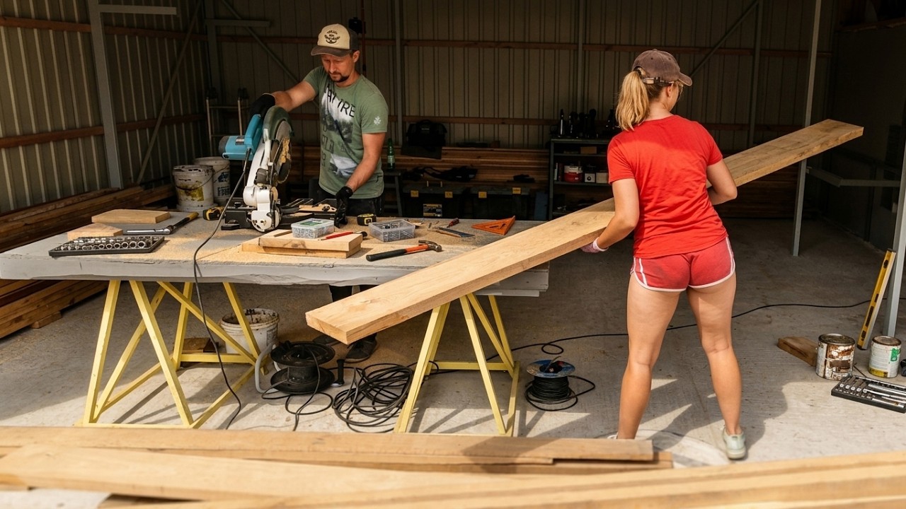 She Came Up With a Brilliant Idea for Workbenches in Our Workshop