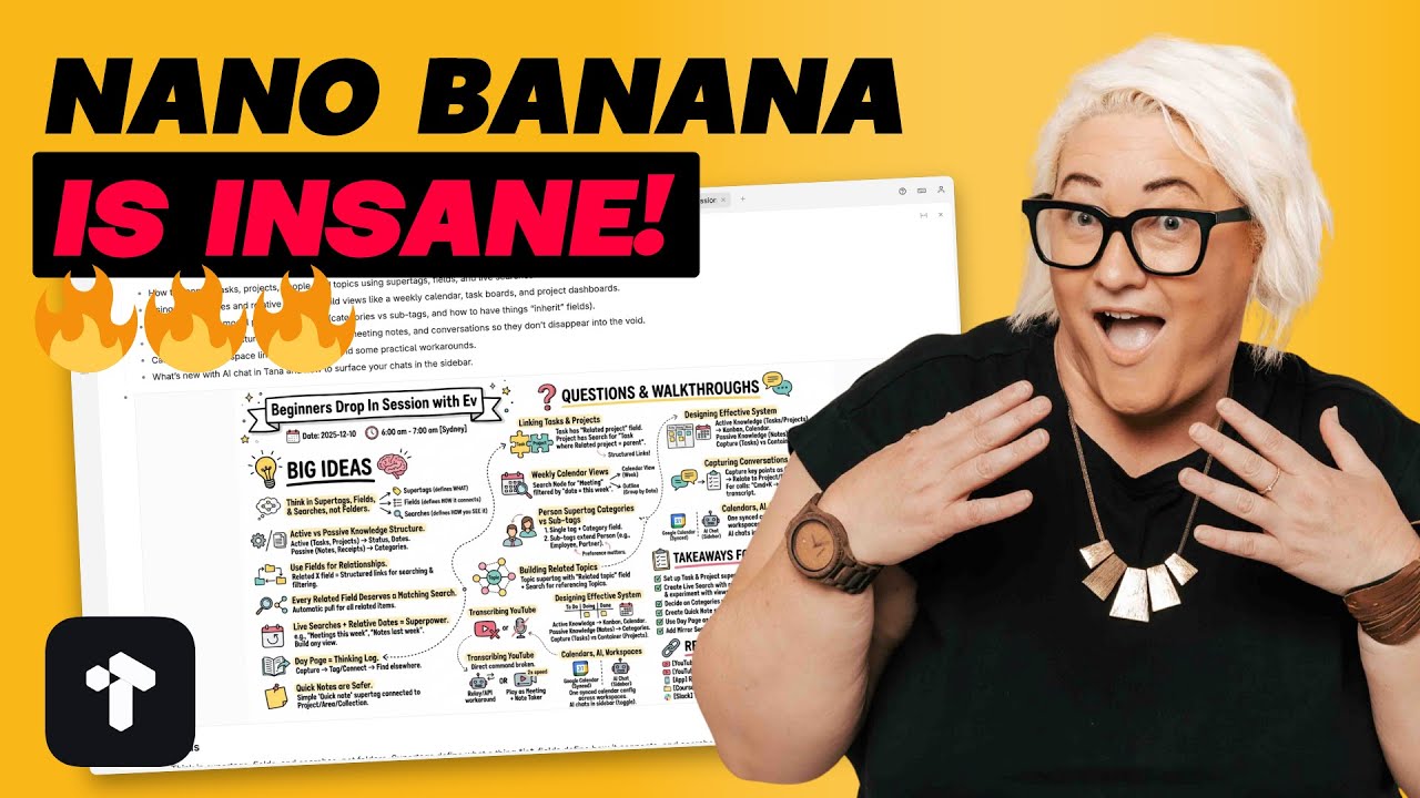 5 insane ways to use Nano Banana to visualise your notes in Tana