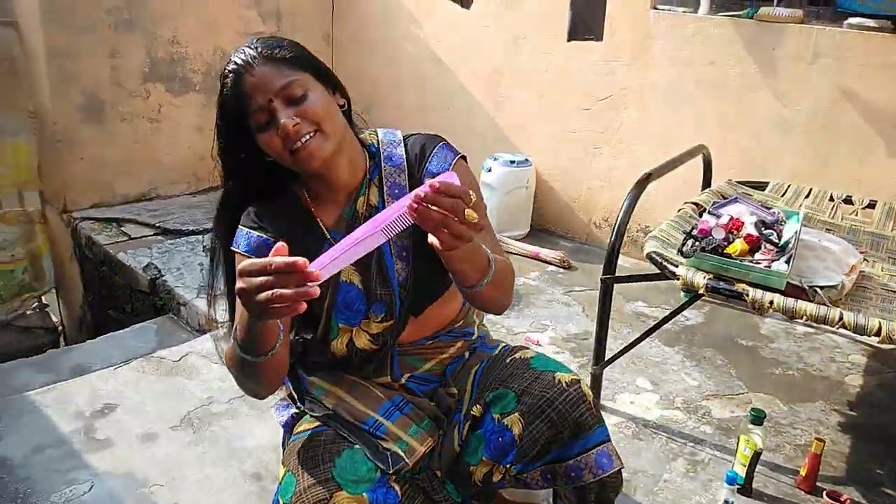 heavy hair Oiling & Comb for long hair | long hair care tips for growth hair | Best Oil for hair
