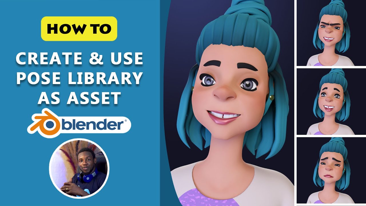 How To Create and Use Pose Library as Asset for Animation in Blender