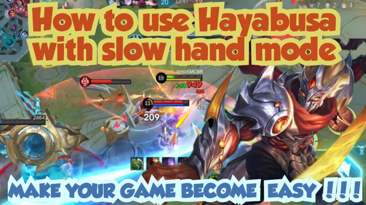 HOW TO USE HAYABUSA WITH SLOW HAND MODE