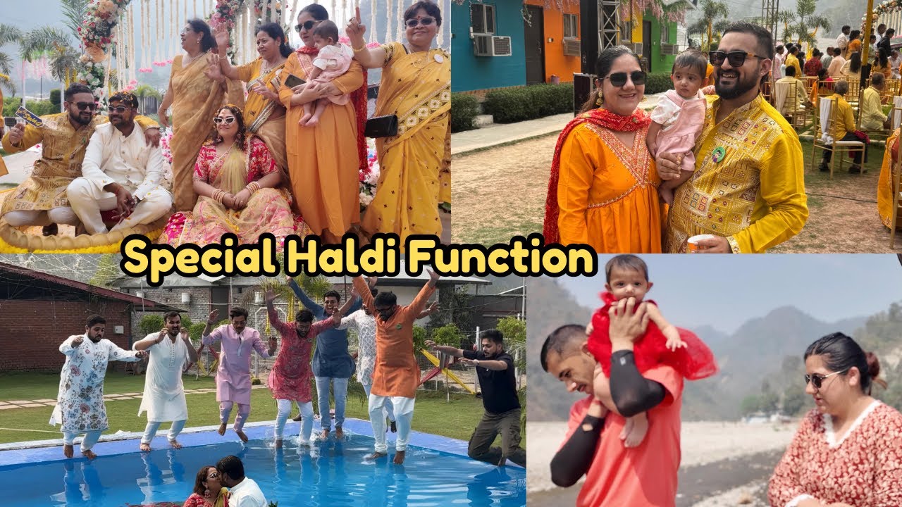 Aaj Hai Double Celebration 😍 || Dulha Dulhan Ki Haldi Ceremony Me Anjana aur Maine Kiya Dance
