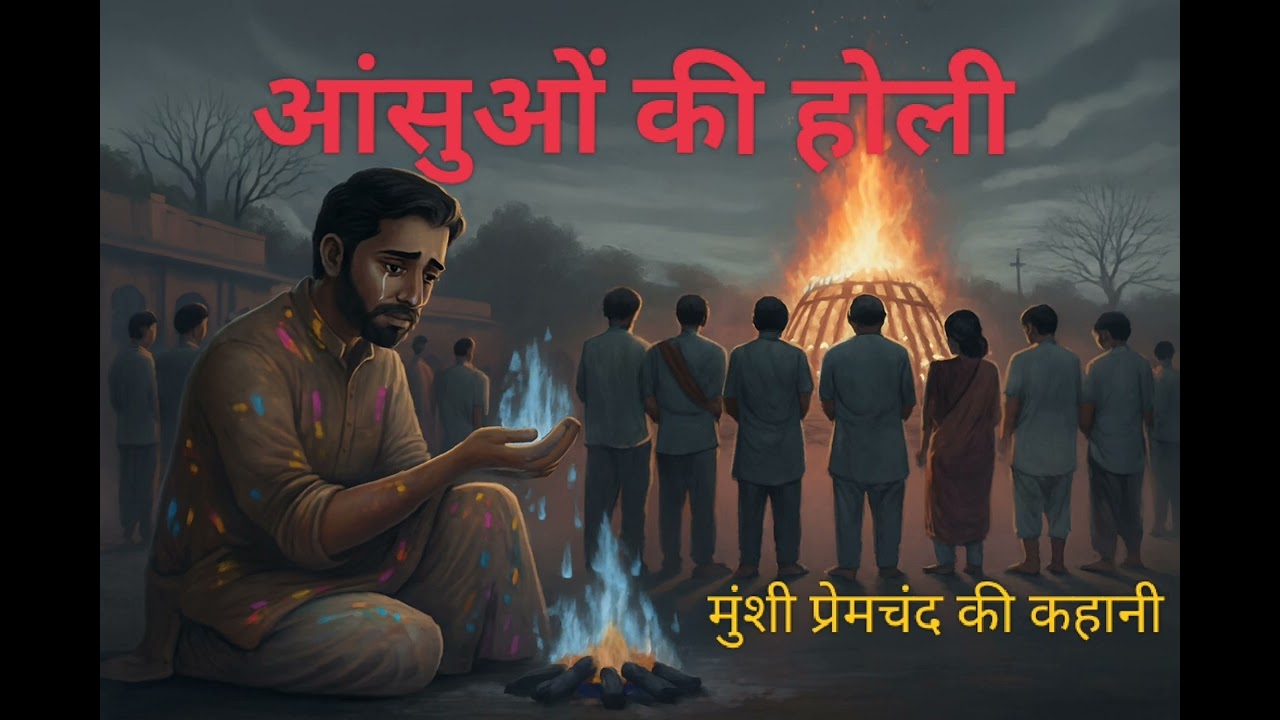 जब रंग नहीं, आँसू बहे — आँसुओं की होली😭 #मुंशीप्रेमचंद#हिंदी कहानी#सामाजिक सच्चाई#दर्दभरी कहानी