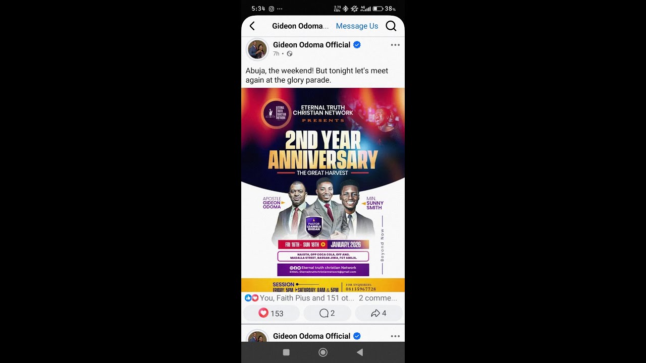 DAY 2 LIVE || 2ND YEAR ANNIVERSARY – THE GREAT HARVEST || ETC GLOBAL || PST LDANIELS RHIDAN